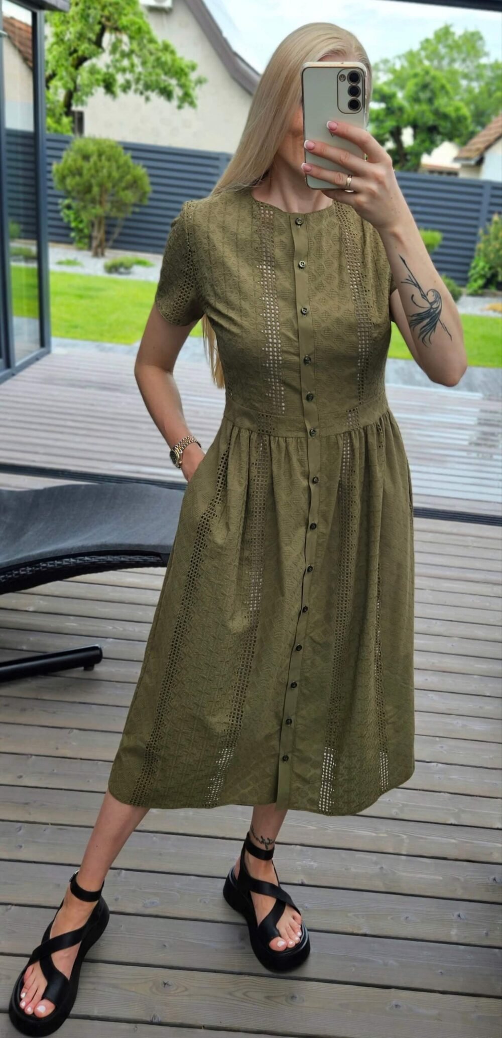 Suknelė "Laja" chaki