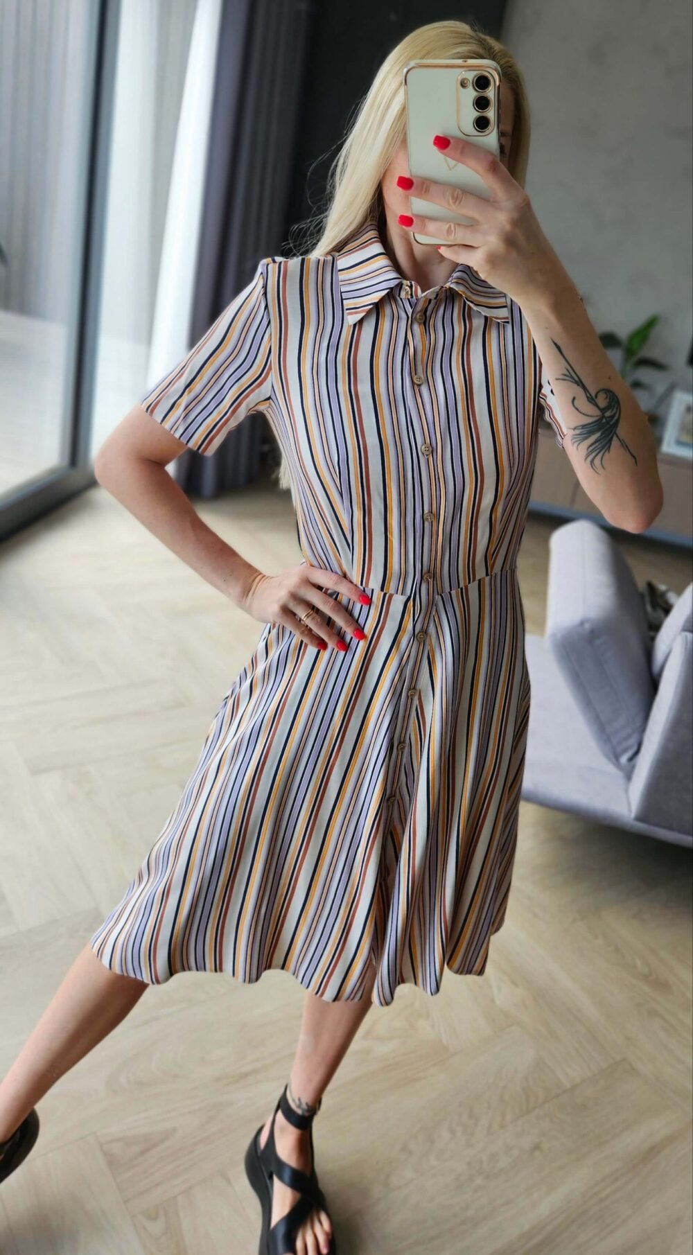 Suknelė "Vasara" dryžuota