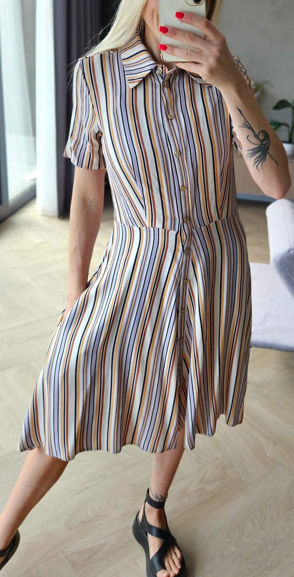 Suknelė "Vasara" dryžuota