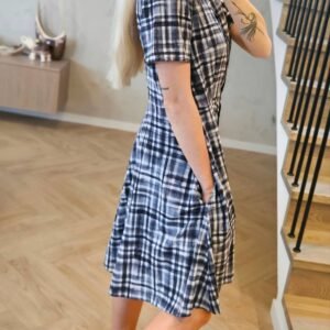 Suknelė "Vasara" juodai balta