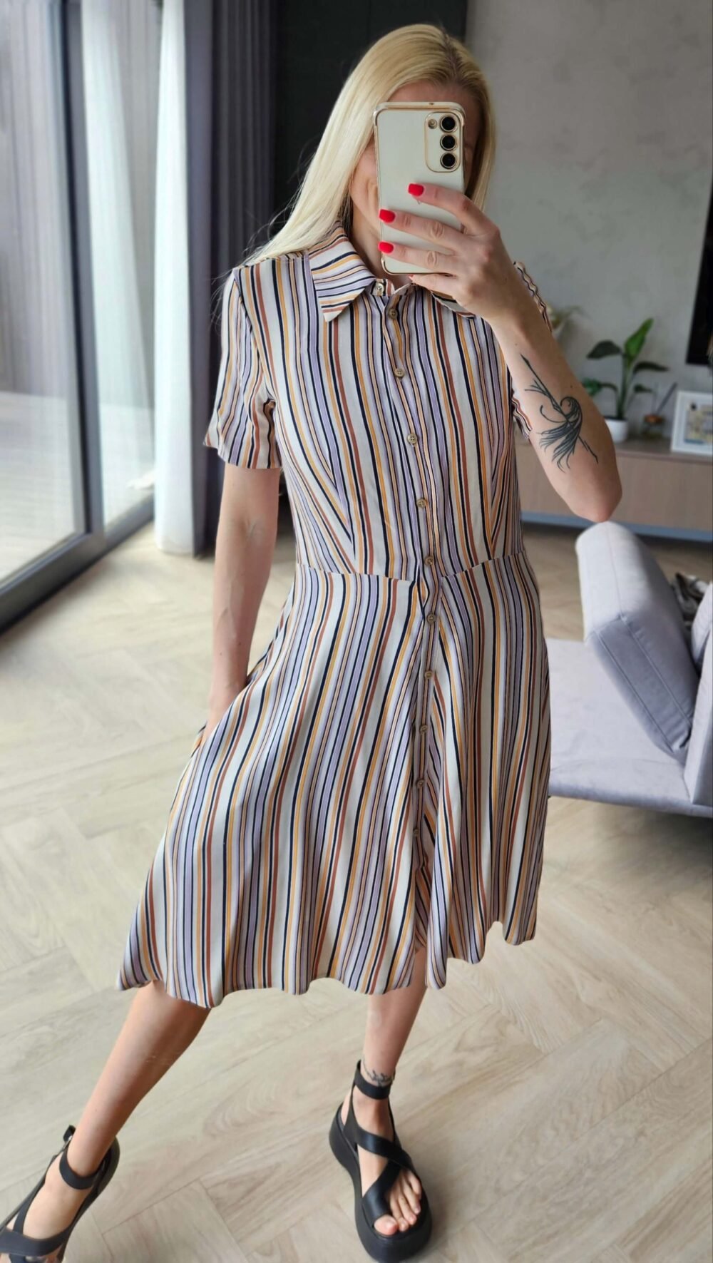 Suknelė "Vasara" dryžuota