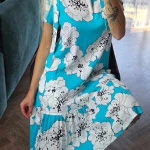 Suknelė "Lino gėlės"