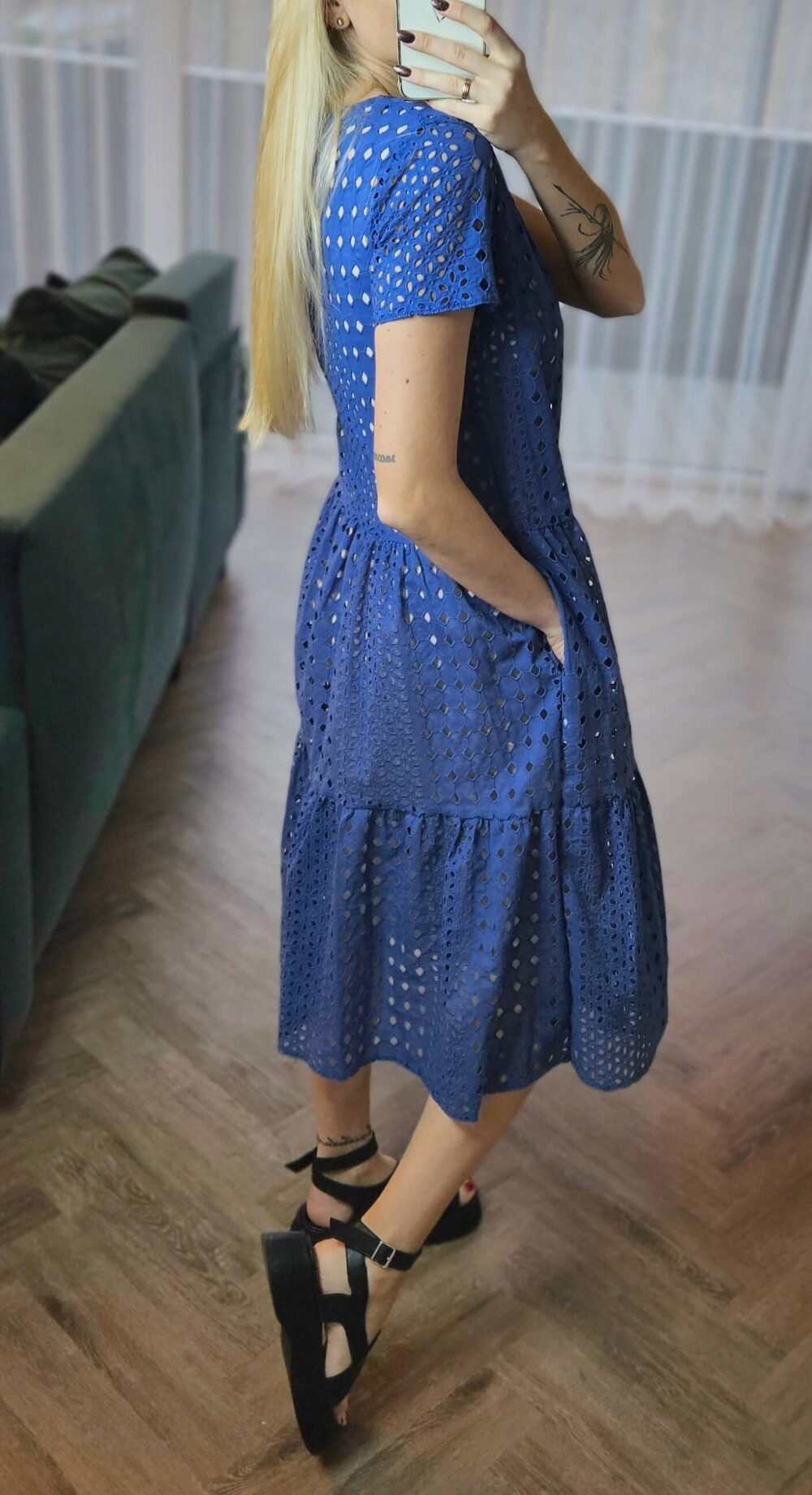 Suknelė "Mėta" mėlyna