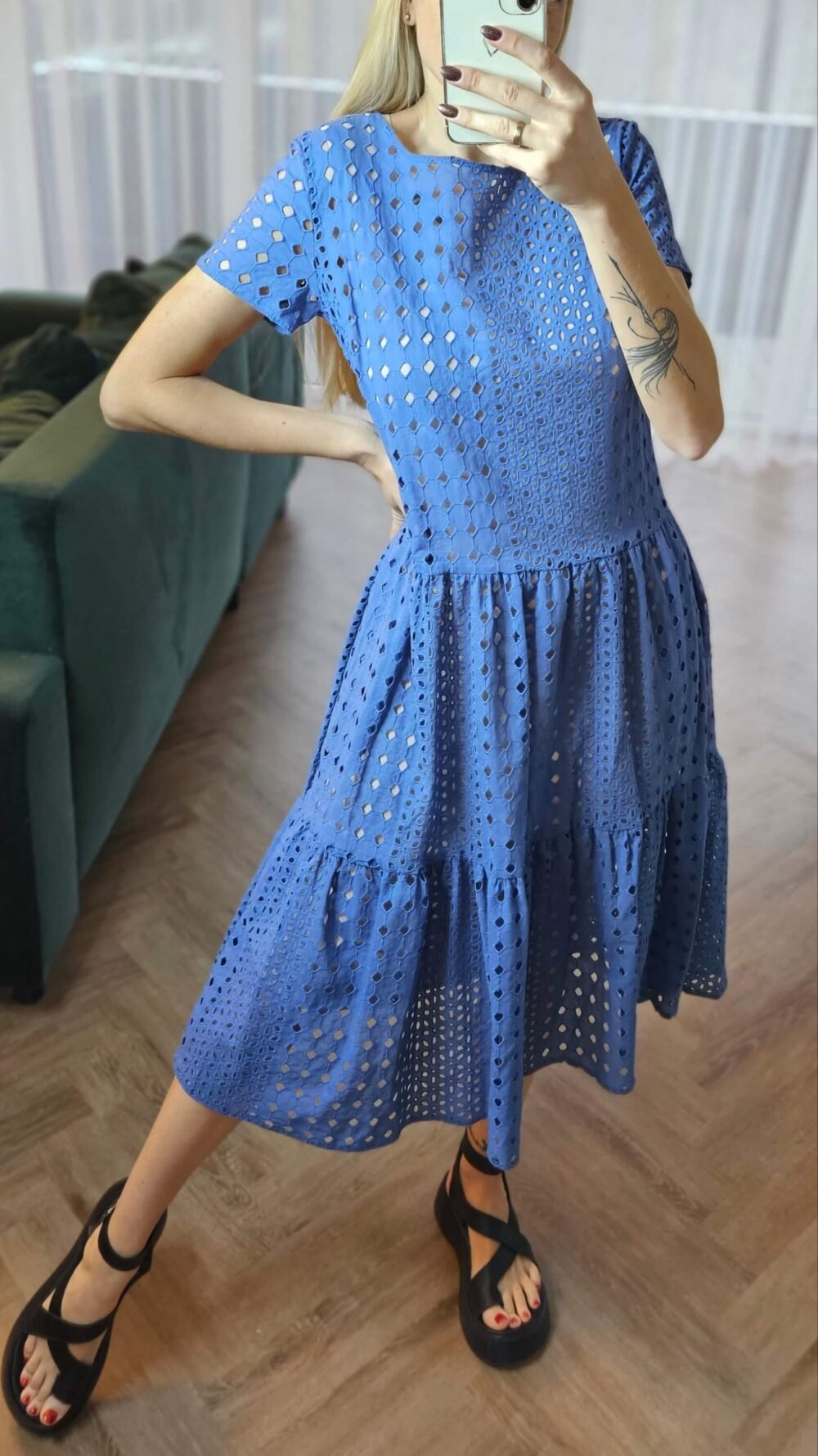 Suknelė "Mėta" mėlyna