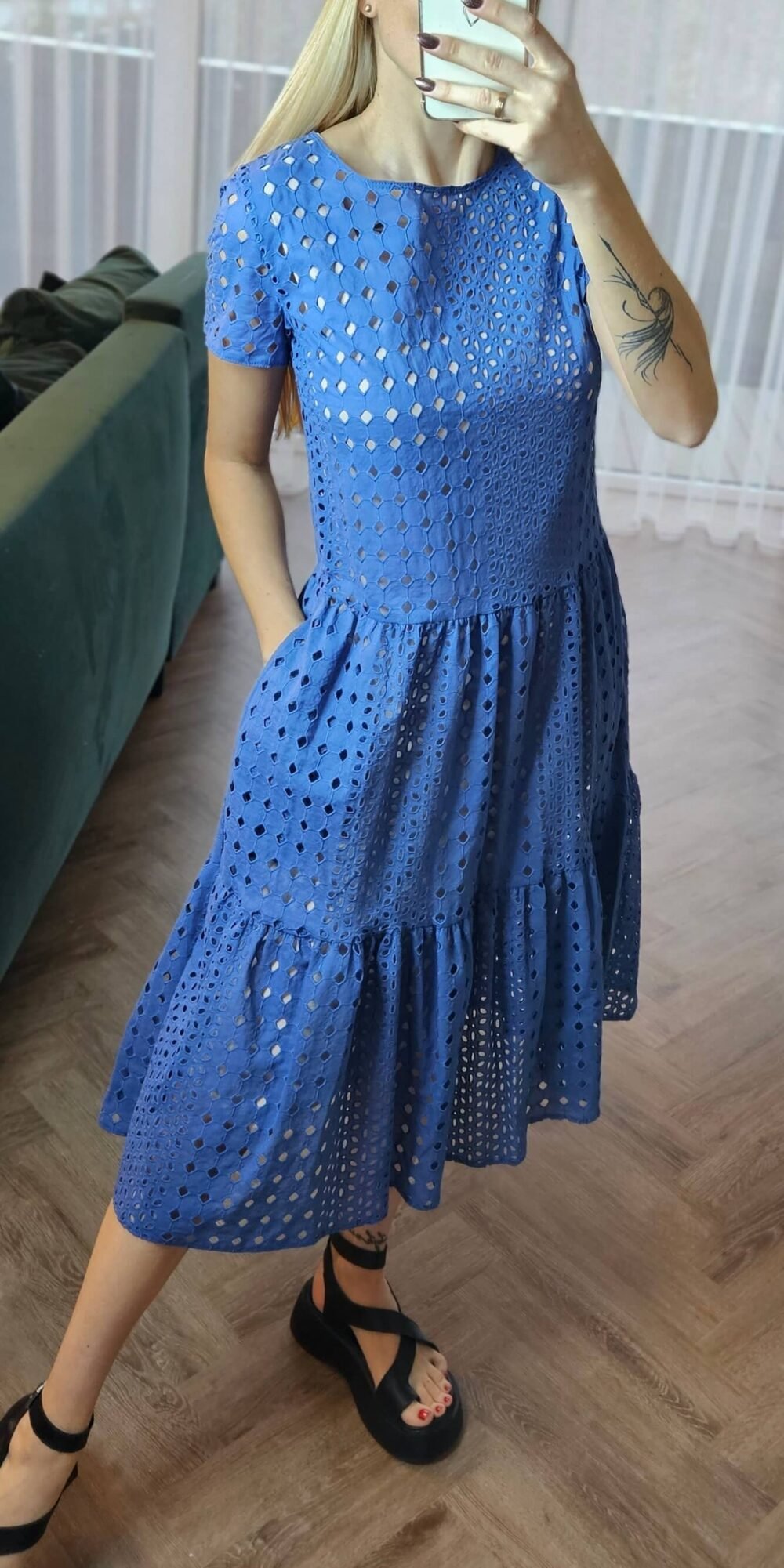 Suknelė "Mėta" mėlyna