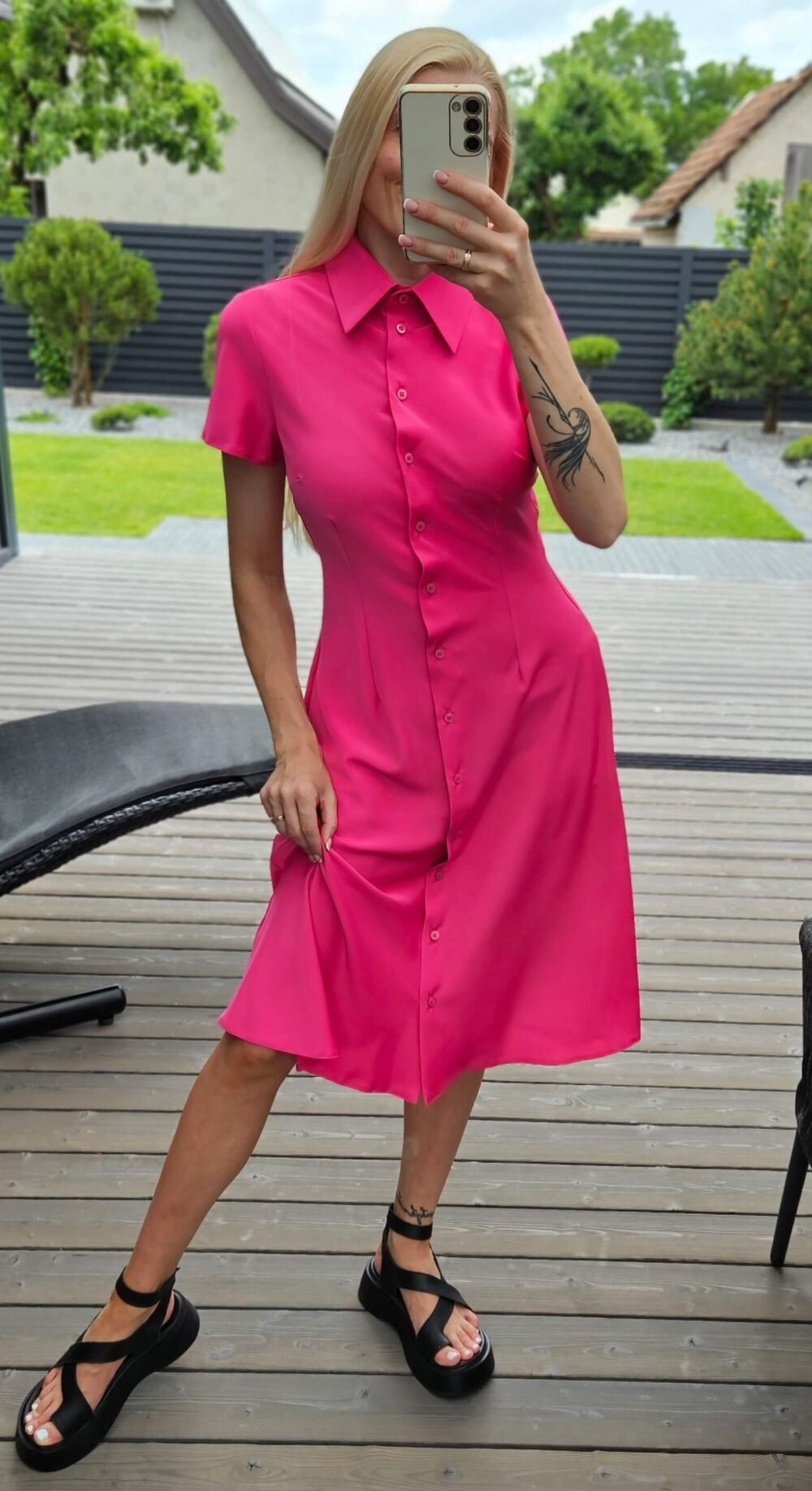 SLIP suknelė rožinė