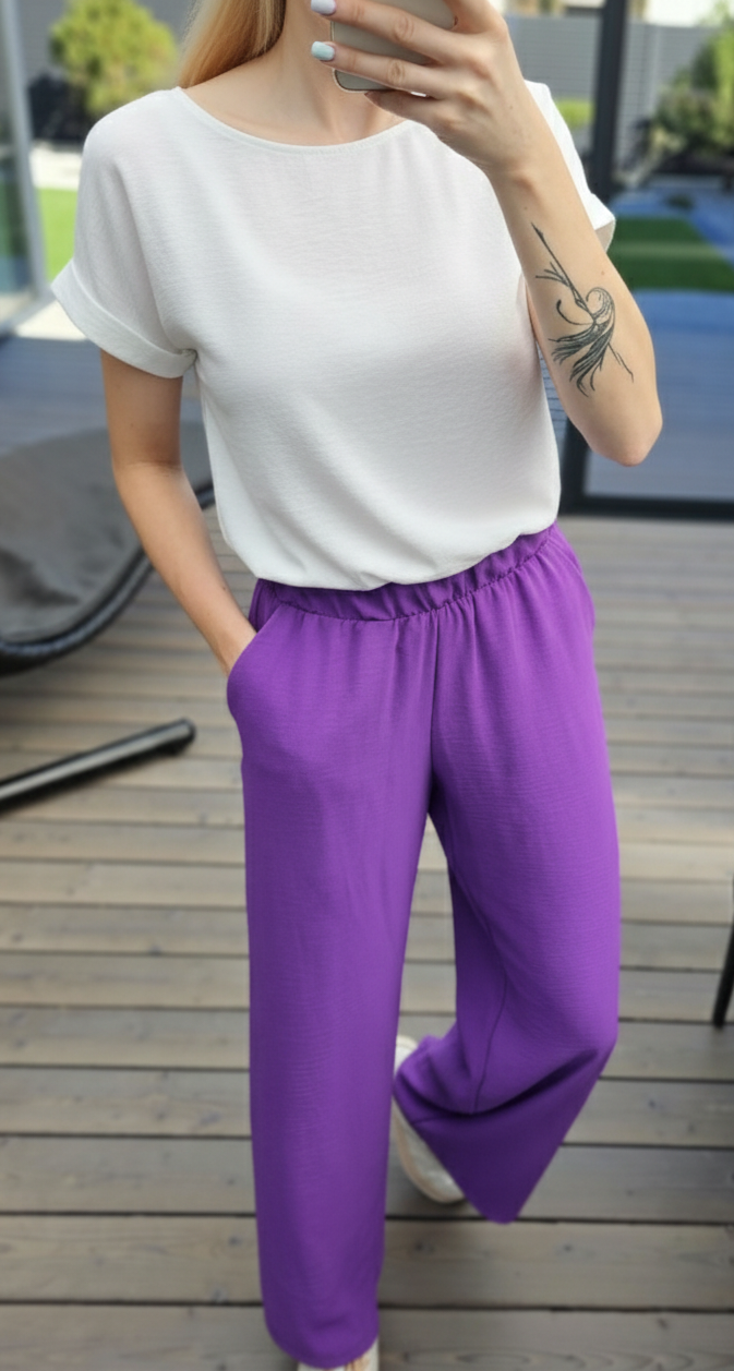 Kelnės "Basic" violetinės