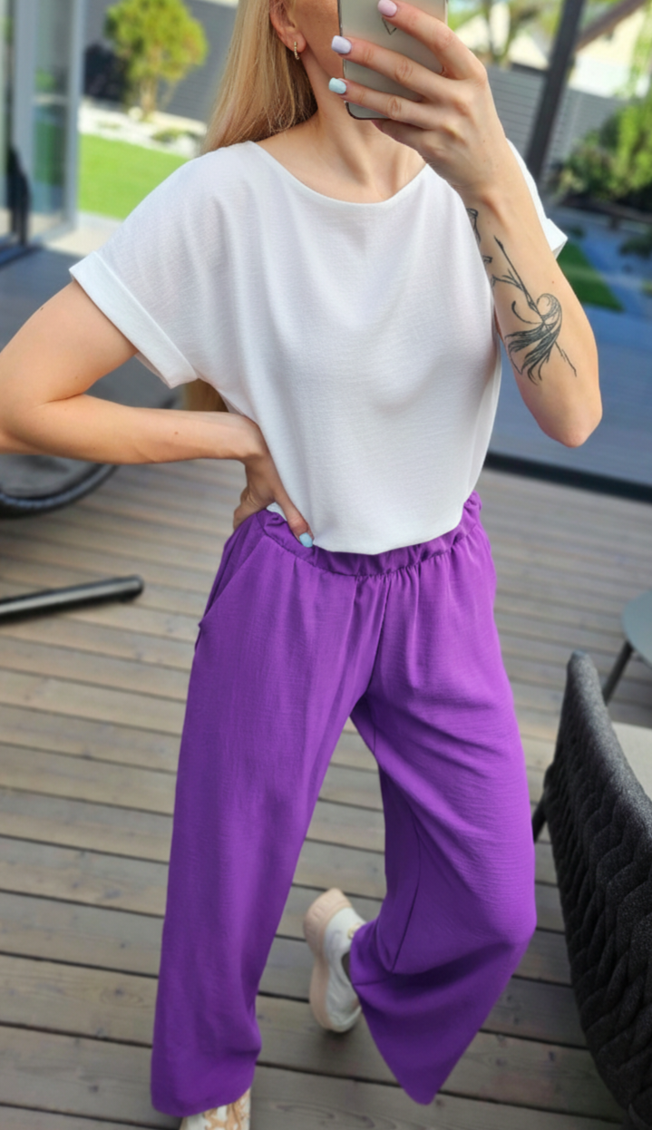 Kelnės "Basic" violetinės