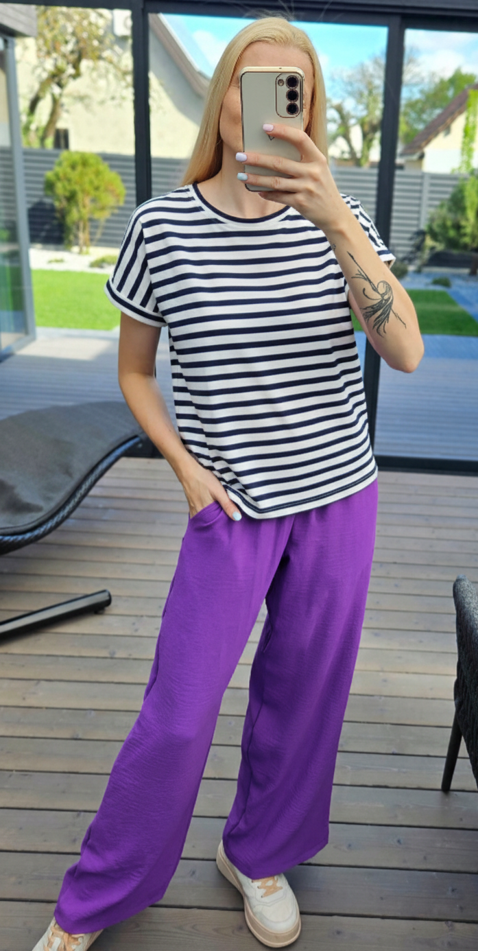 Kelnės "Basic" violetinės