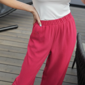 Kelnės "Basic" aviečių spalvos