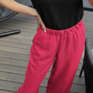 Kelnės "Basic" aviečių spalvos