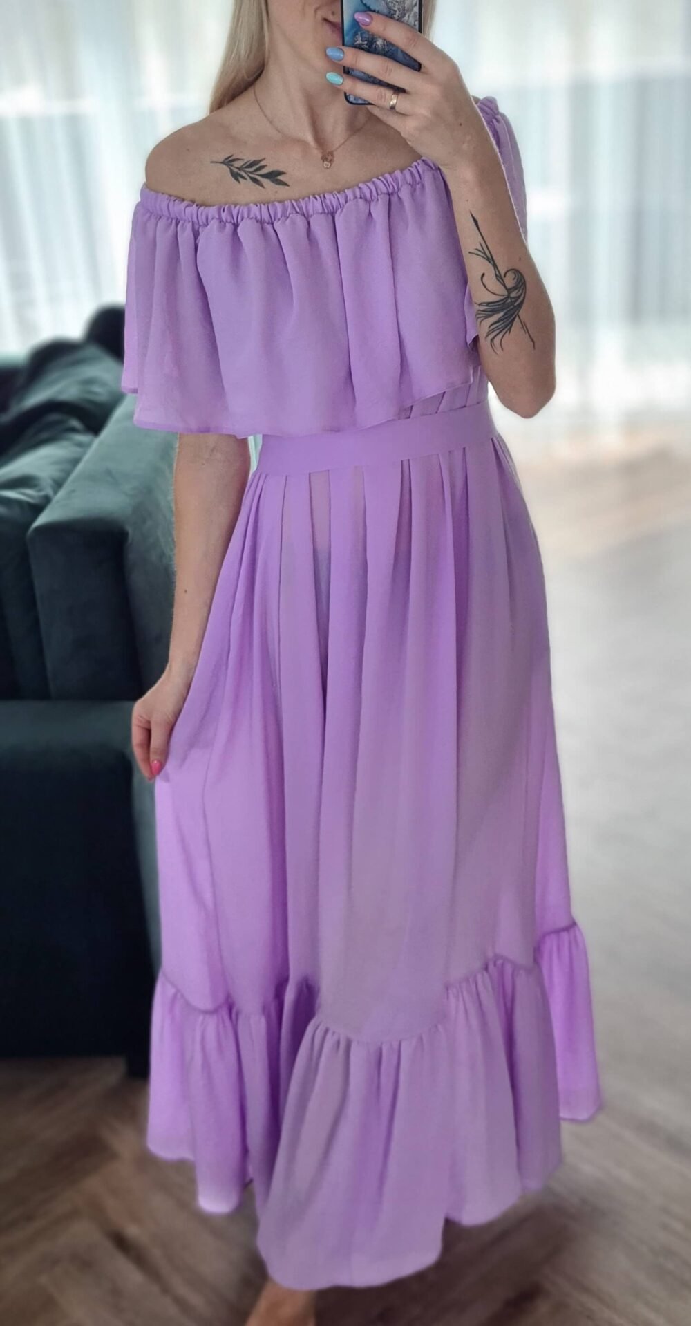 Suknelė "Laisvė" alyvinė