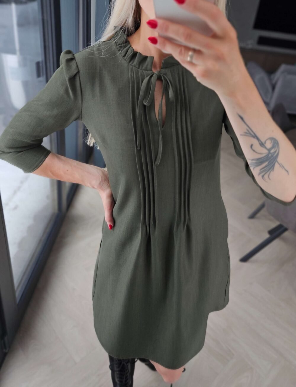 Suknelė "Harmonia" chaki