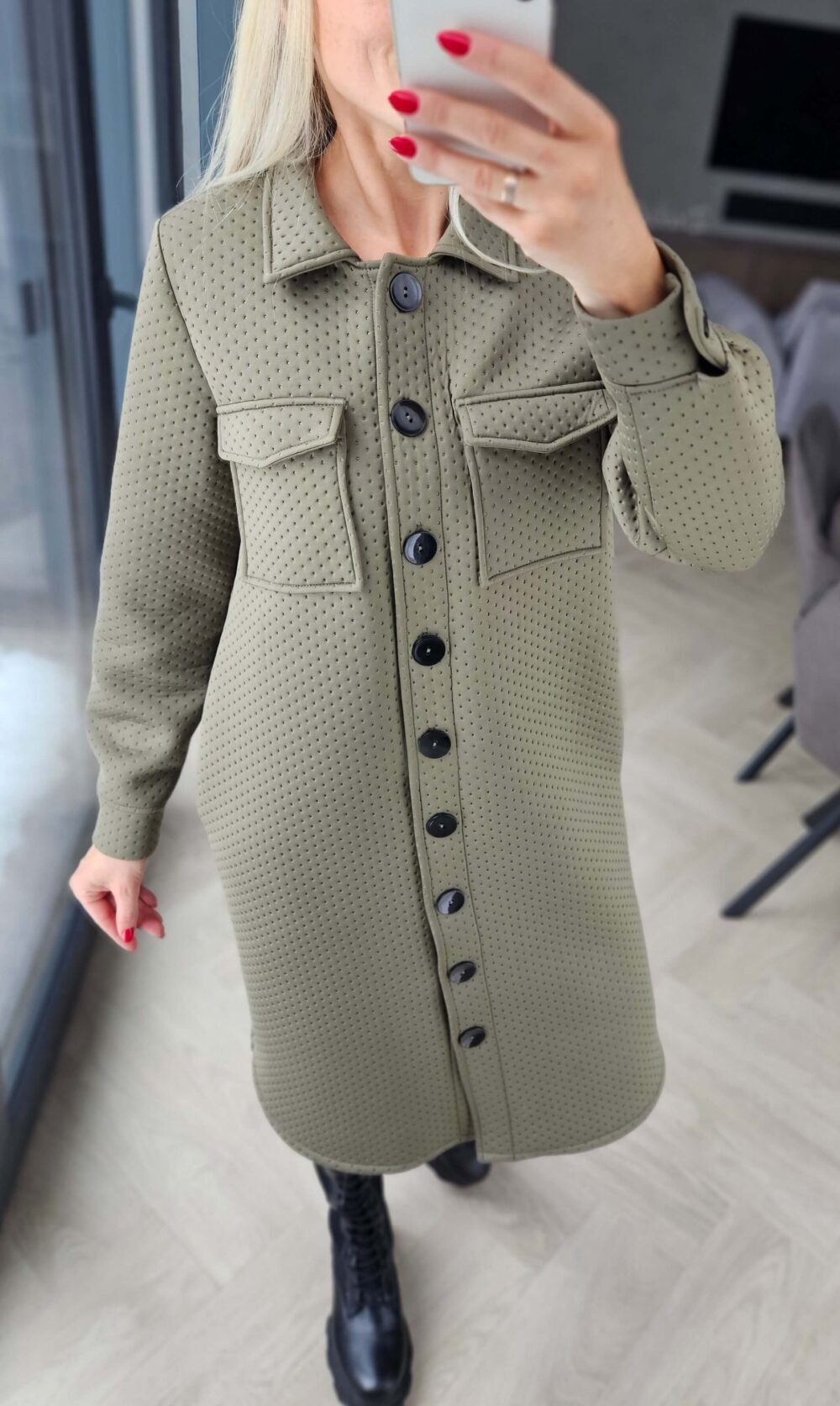 Neopreno paltas "City" chaki