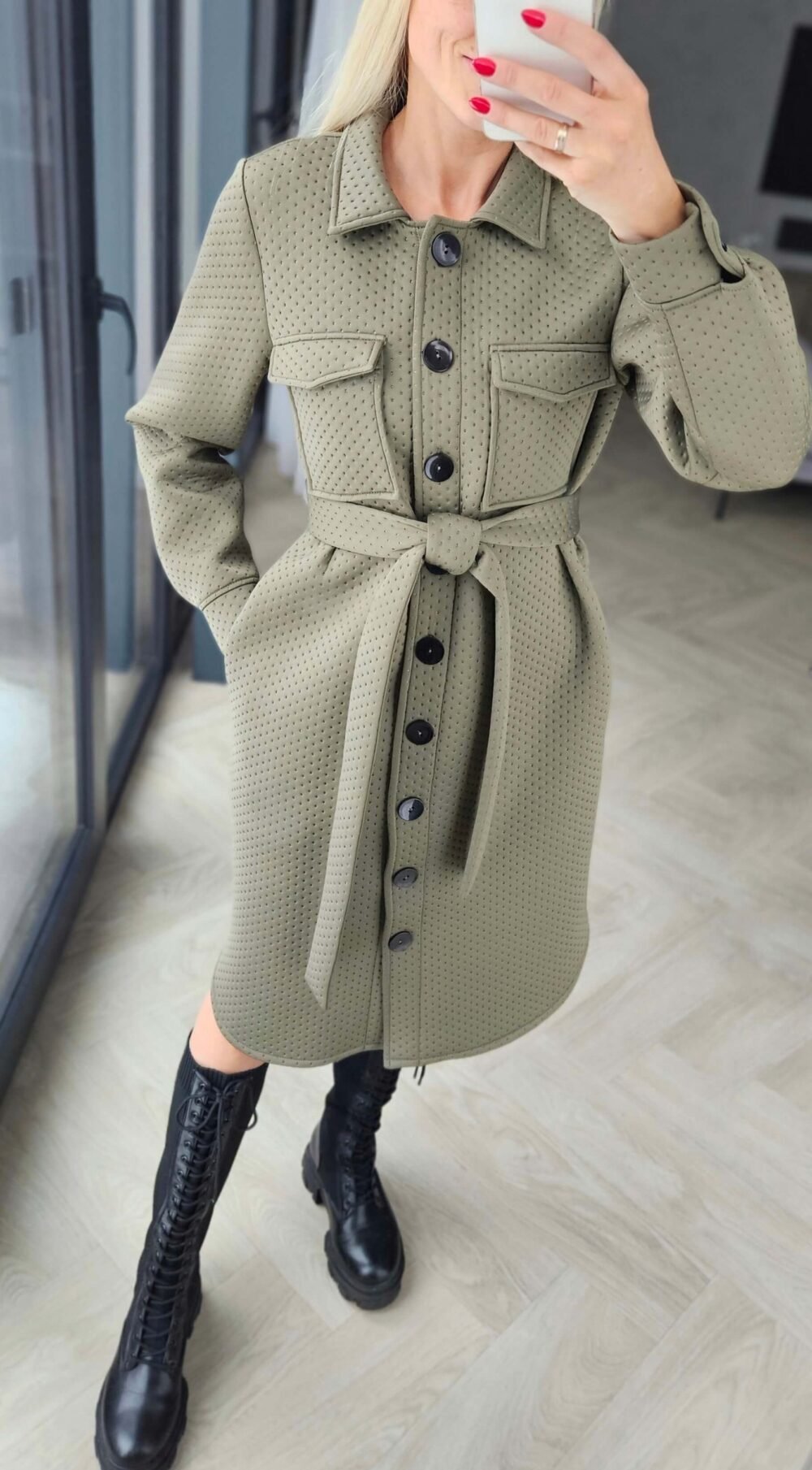 Neopreno paltas "City" chaki