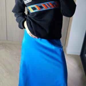 SLIP sijonas ryškiai mėlynas