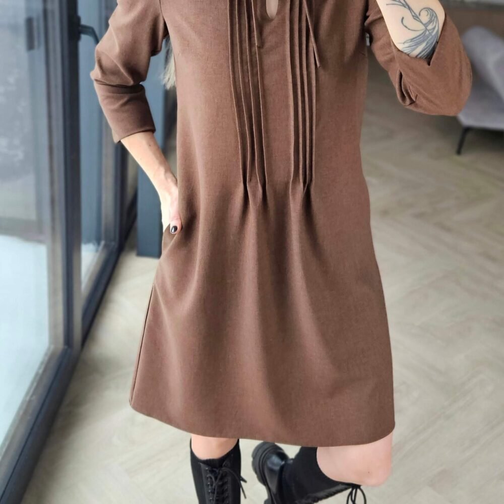 Suknelė "Harmonia" ruda