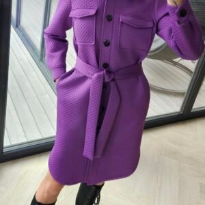 Neopreno paltas "City" violetinis