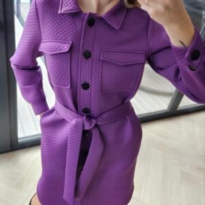 Neopreno paltas "City" violetinis