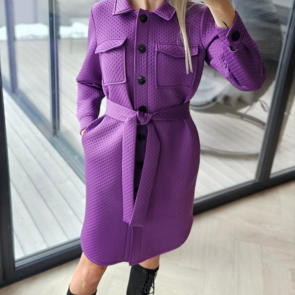 Neopreno paltas "City" violetinis