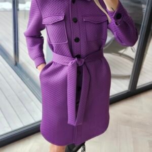 Neopreno paltas "City" violetinis