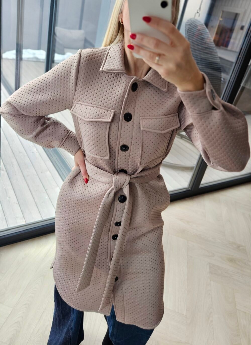 Neopreno paltas "City" šviesus