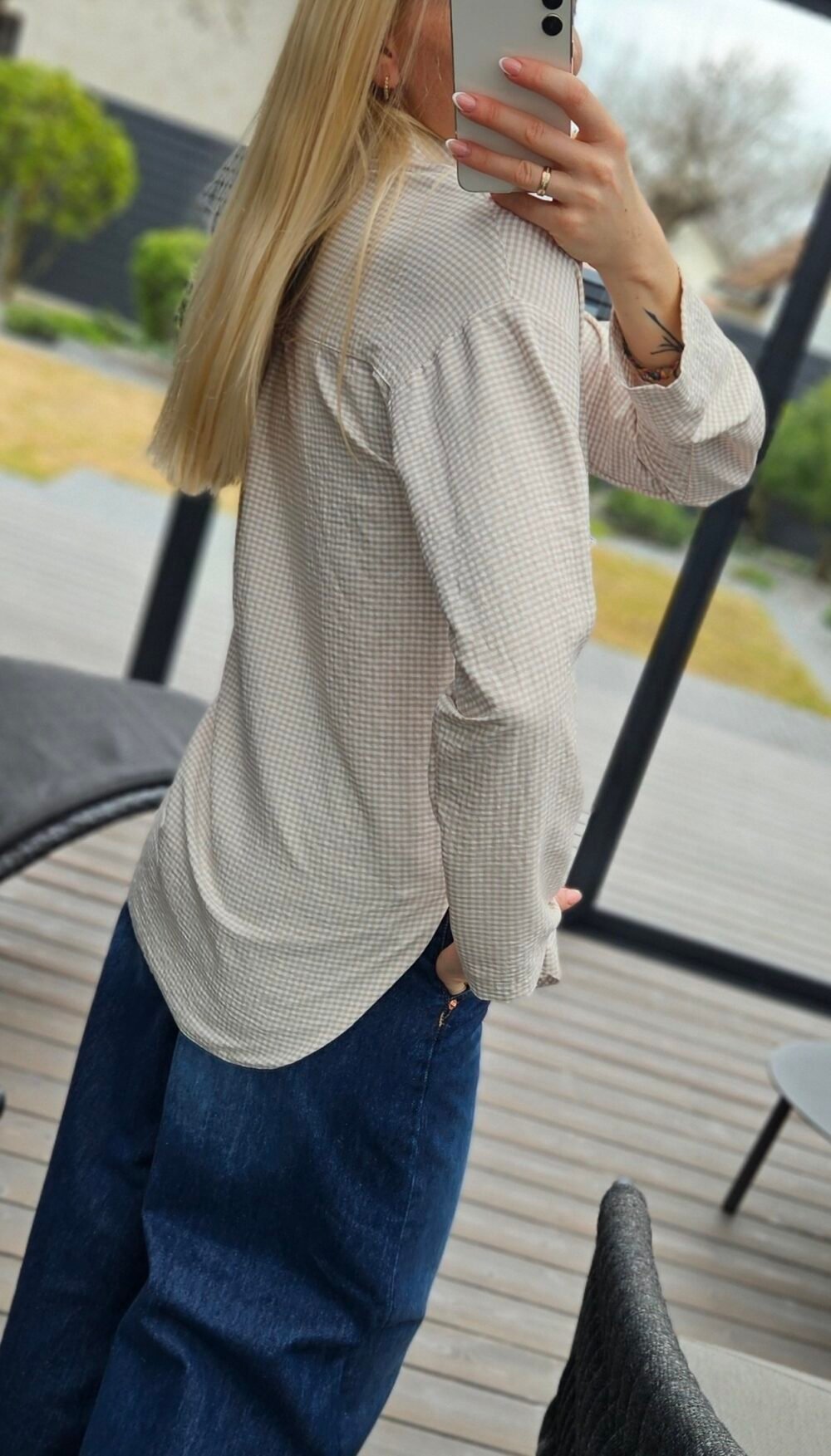 Marškiniai "Cotton" langeliais