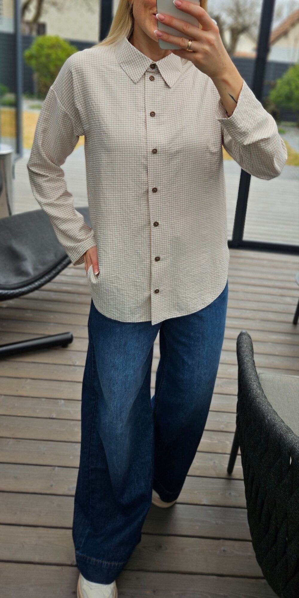 Marškiniai "Cotton" langeliais