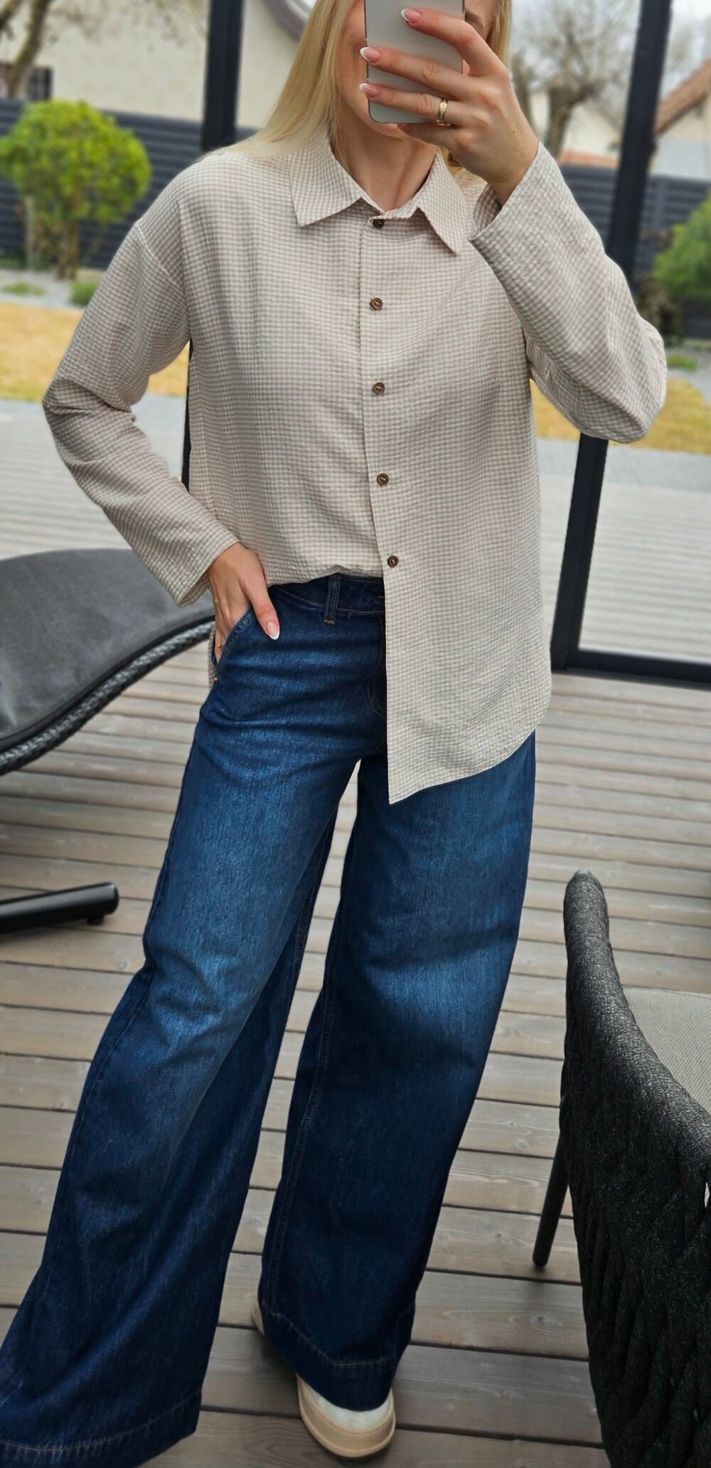 Marškiniai "Cotton" langeliais