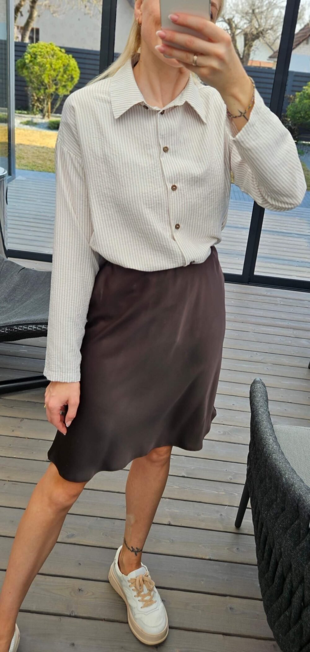 Marškiniai "Cotton" juostelėm