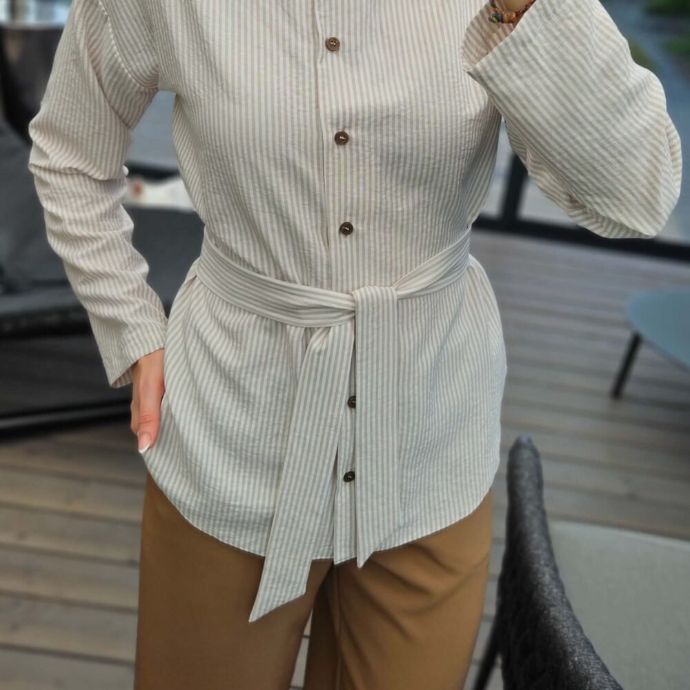 Marškiniai "Cotton" juostelėm