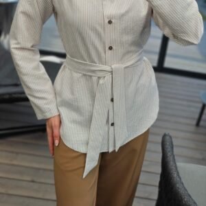 Marškiniai "Cotton" juostelėm