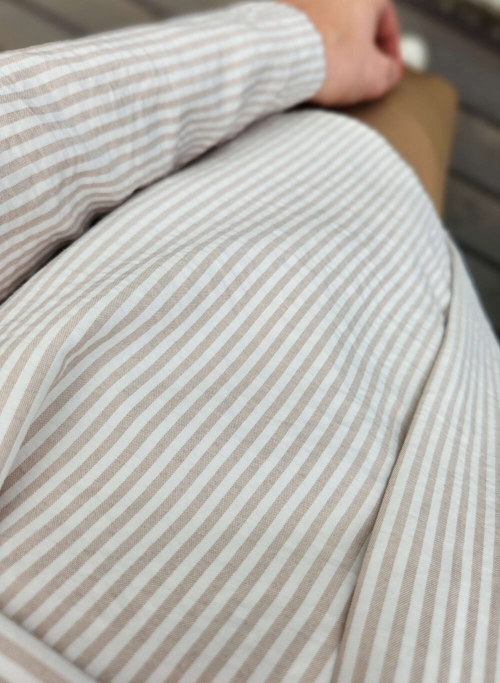 Marškiniai "Cotton" juostelėm