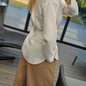 Marškiniai "Cotton" juostelėm