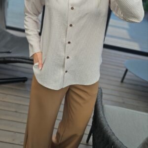 Marškiniai "Cotton" juostelėm