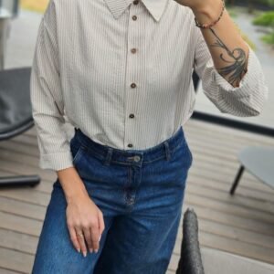 Marškiniai "Cotton" juostelėm