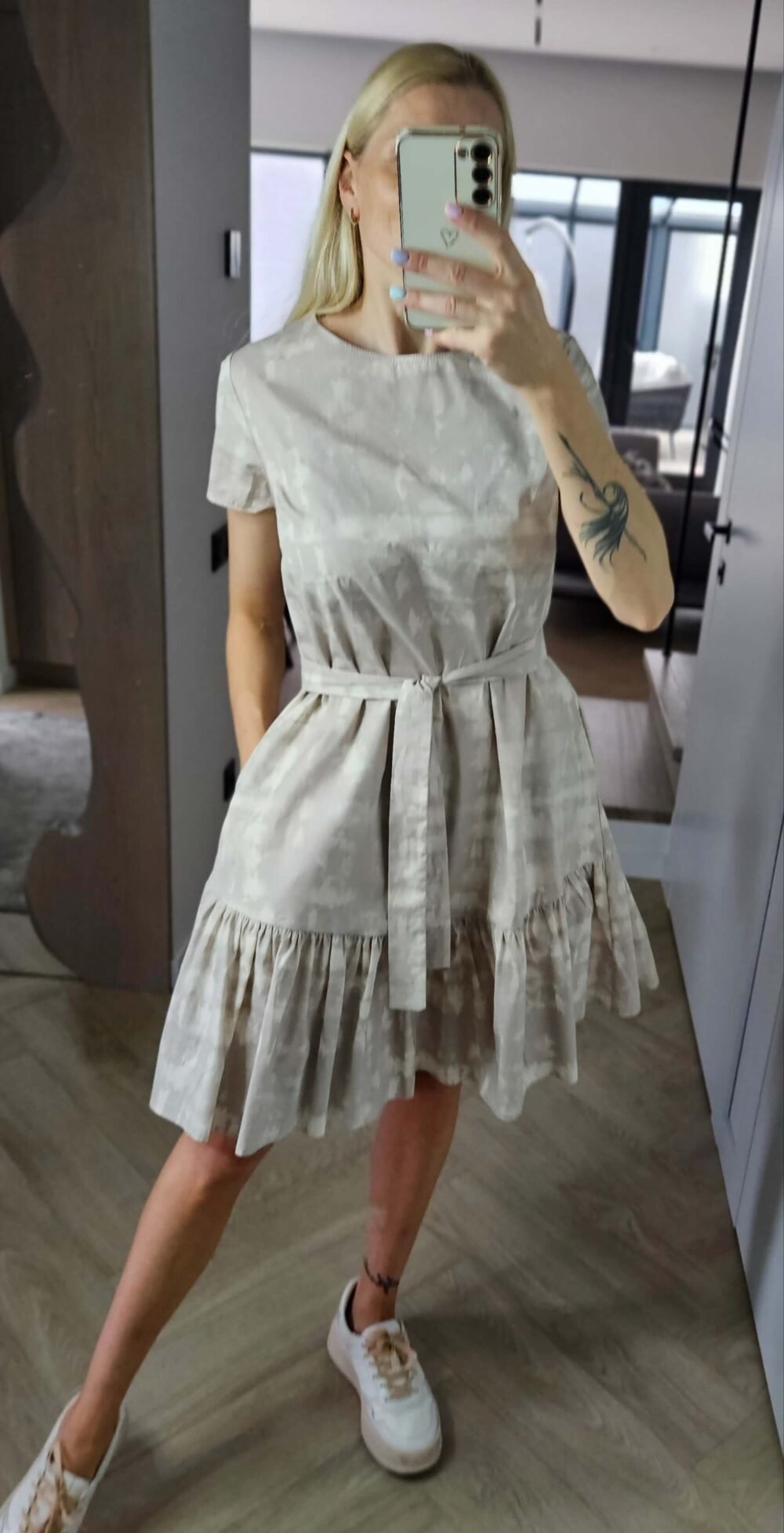 100% medvilnės suknelė šviesi