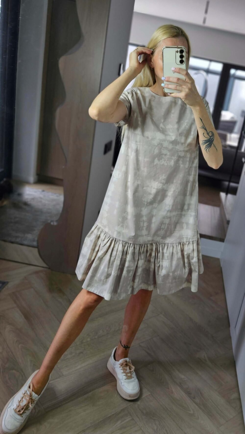 100% medvilnės suknelė šviesi