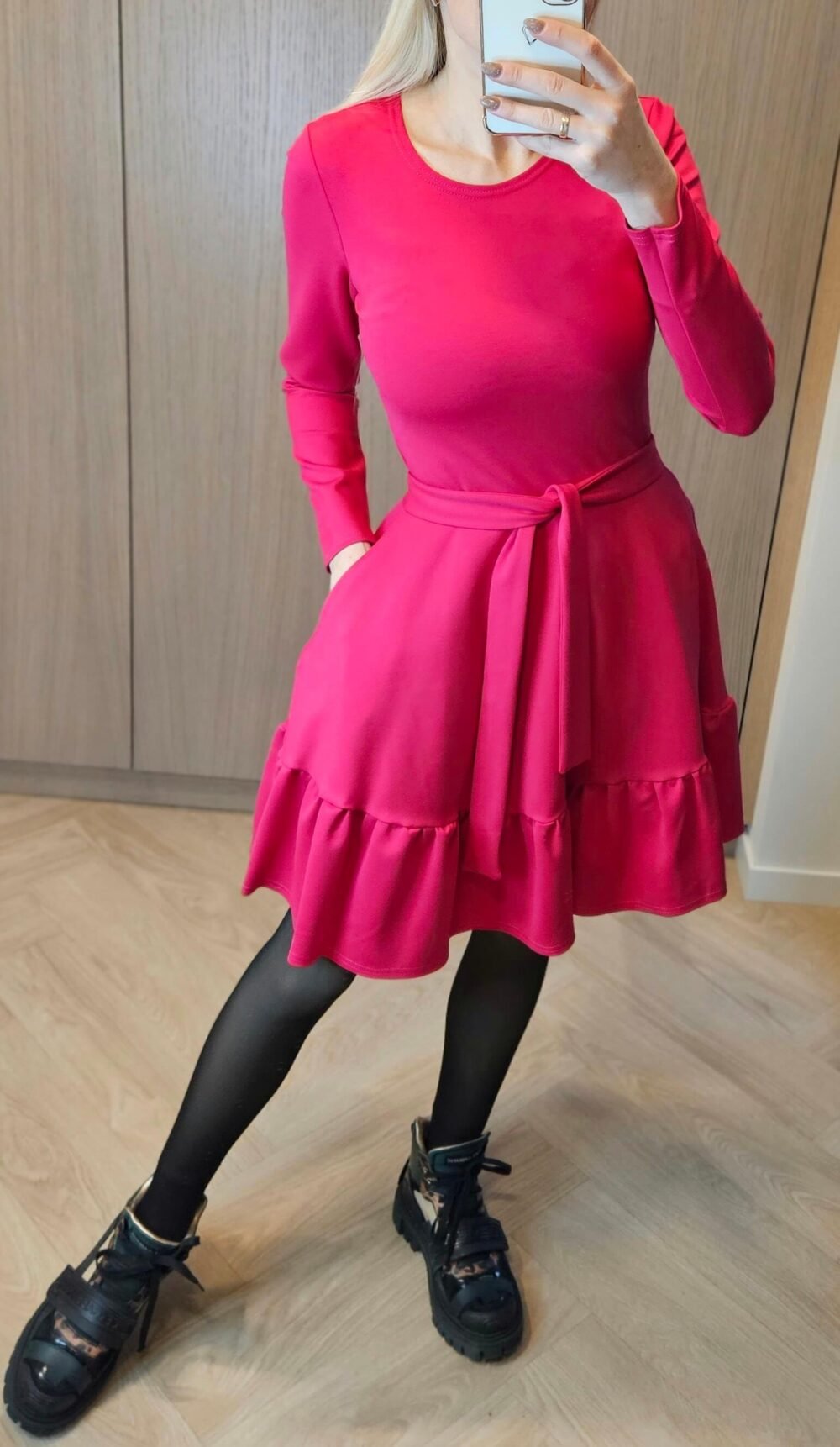 Suknelė "fit" rožinė