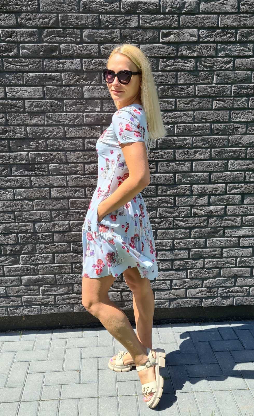 Žydra suknelė "Lėlė"