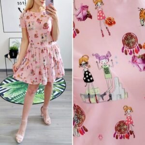 Rausva suknelė "Lėlė"