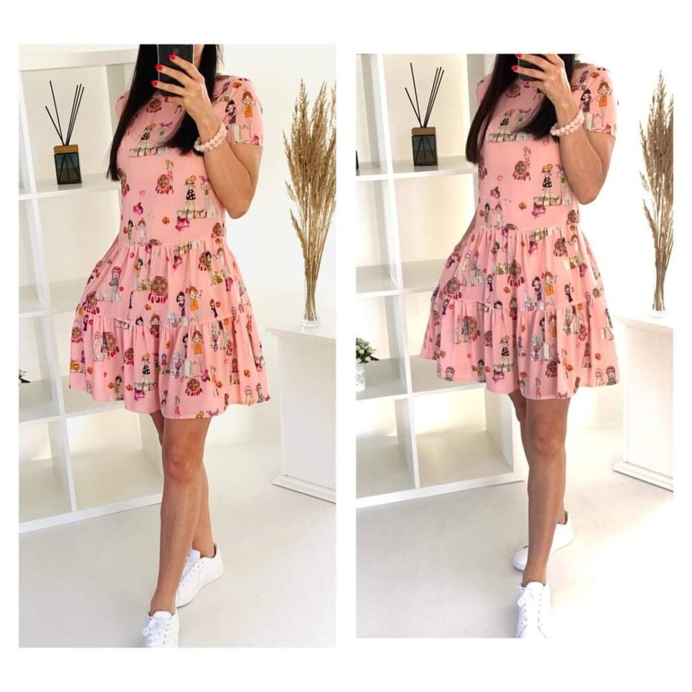 Rausva suknelė "Lėlė"