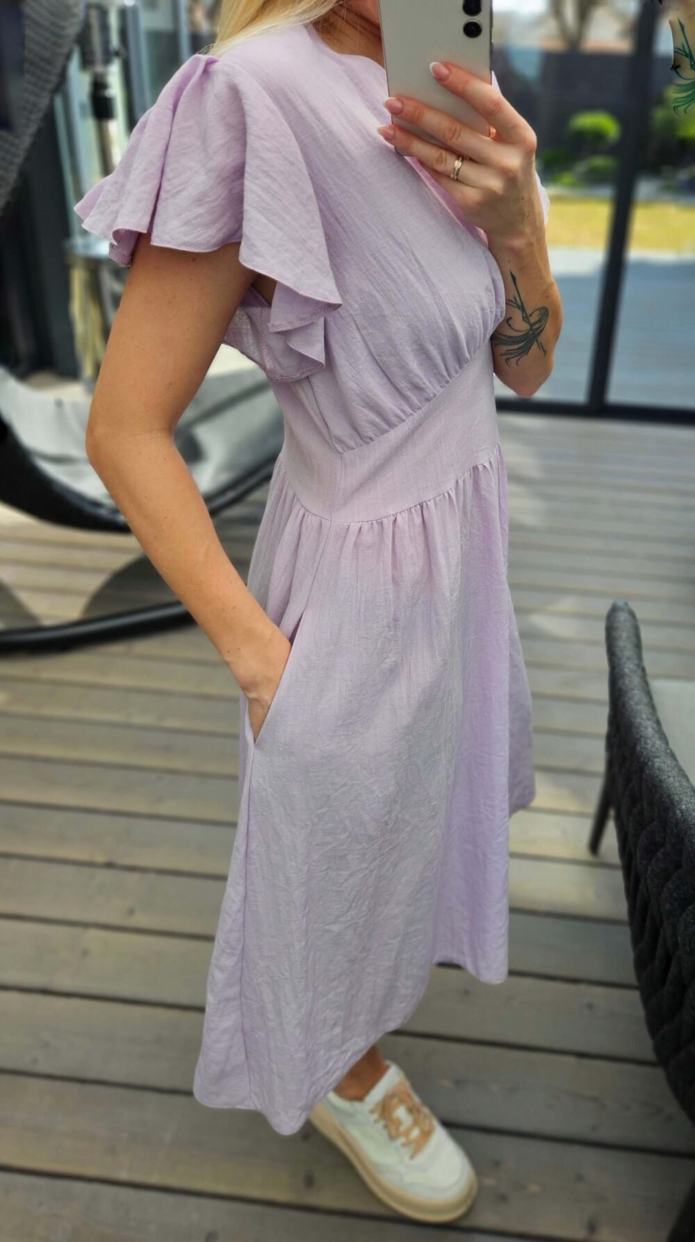 Suknelė "Svaja" šviesiai alyvinė