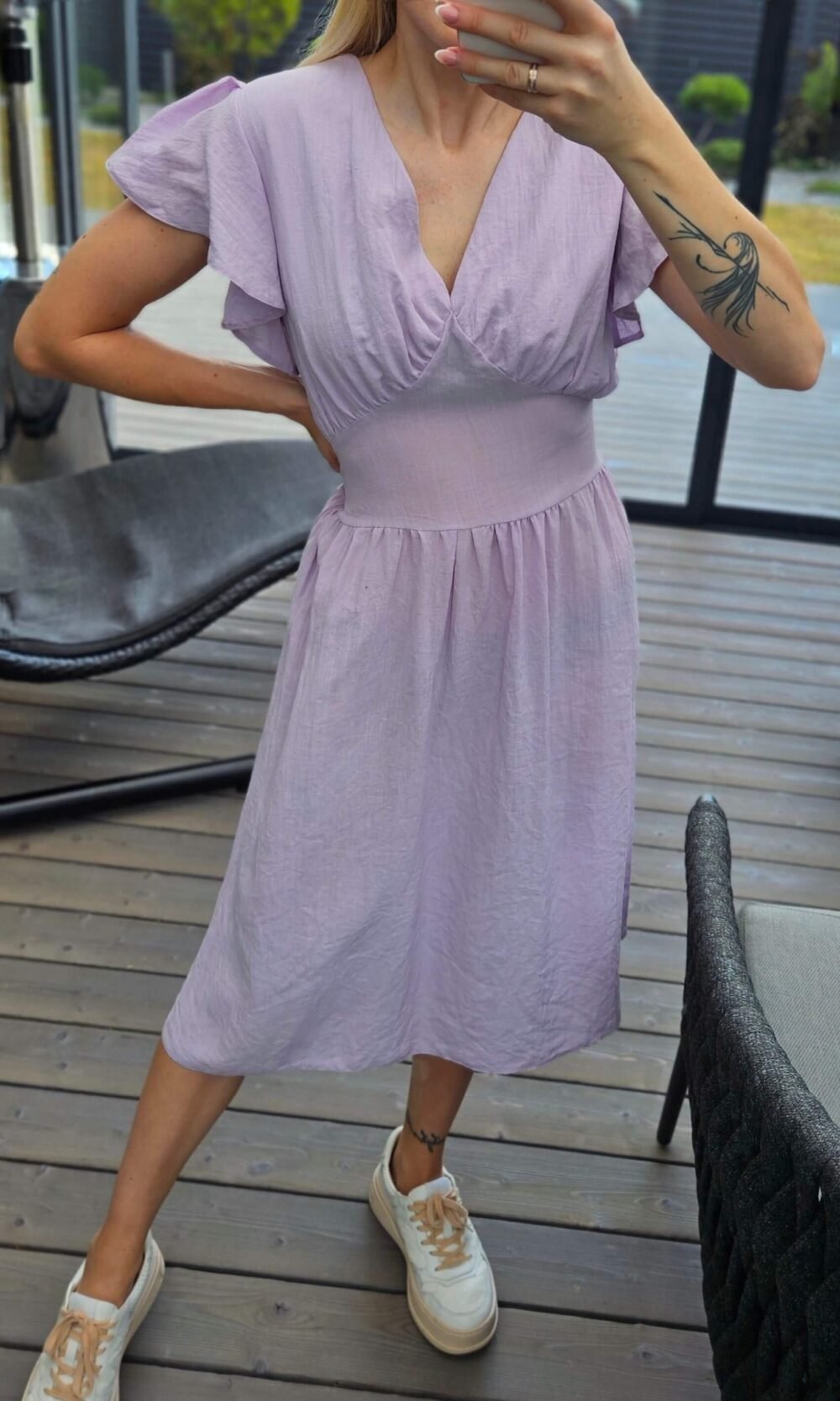 Suknelė "Svaja" šviesiai alyvinė