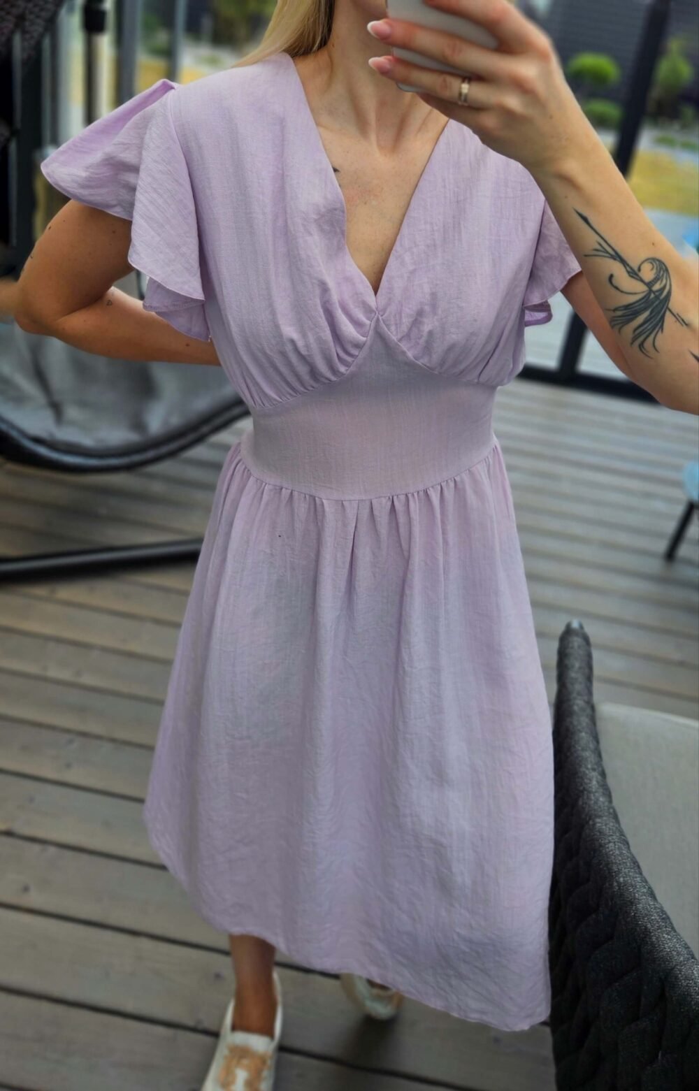 Suknelė "Svaja" šviesiai alyvinė