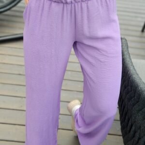 Kelnės alyvų spalvos