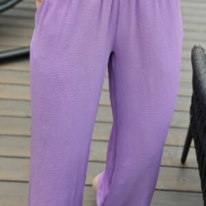 Kelnės alyvų spalvos