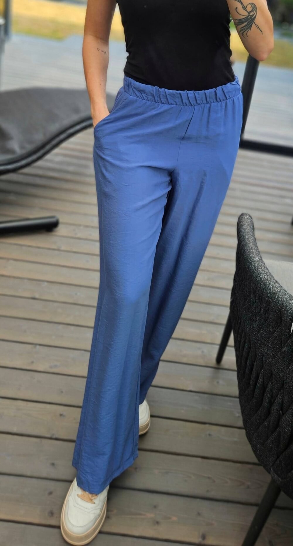 100% viskozės kelnės