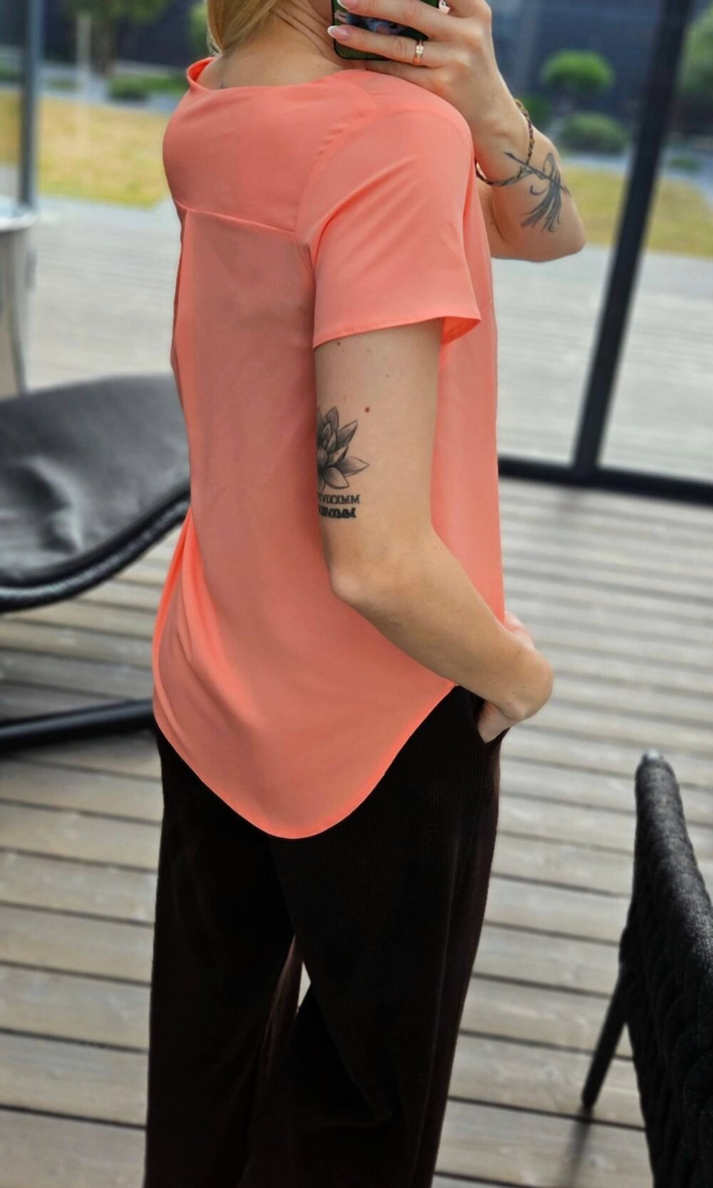 Palaidinė koralų spalvos