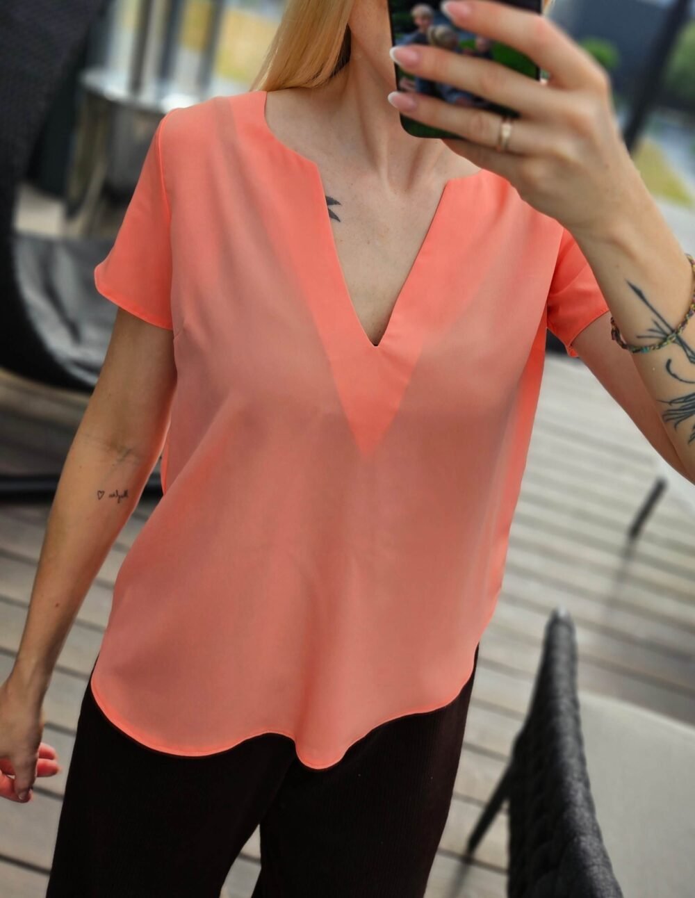 Palaidinė koralų spalvos